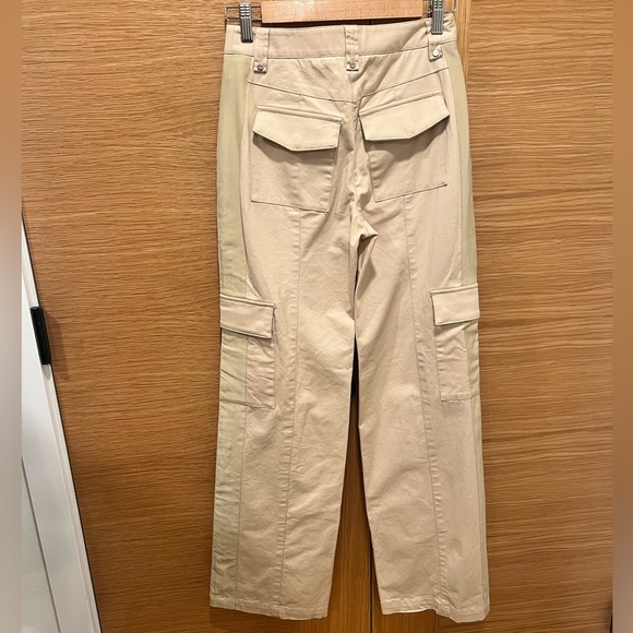 TWP | Cargo Pant | Khaki | Ribbon Stripe | Size 0 | Excellent Condition - Picture 2 of 9